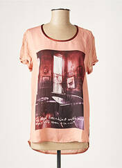 T-shirt rose MAISON SCOTCH pour femme seconde vue