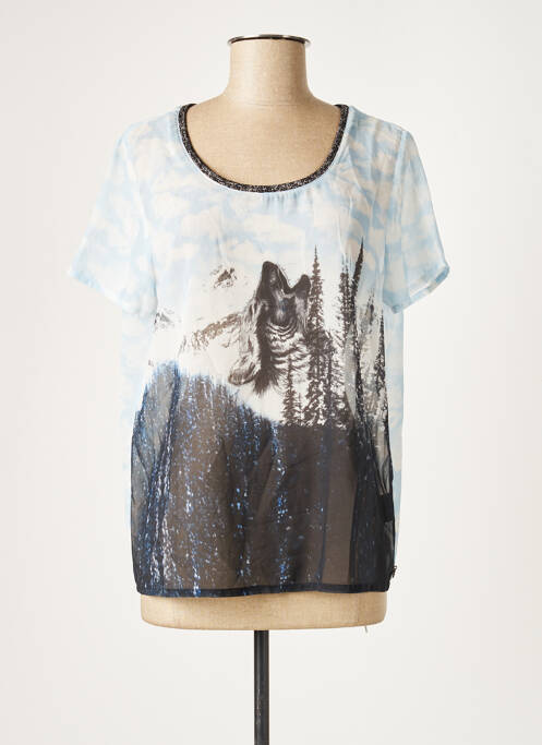 T-shirt bleu MAISON SCOTCH femme