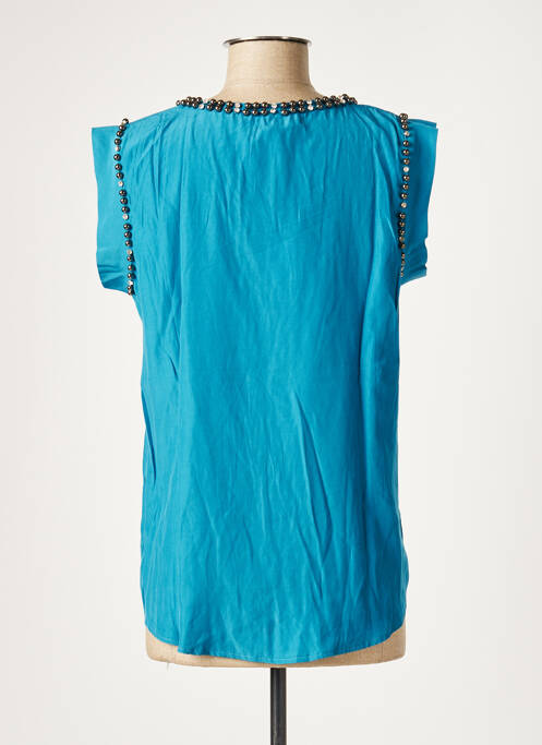 Top bleu LES P'TITES BOMBES pour femme