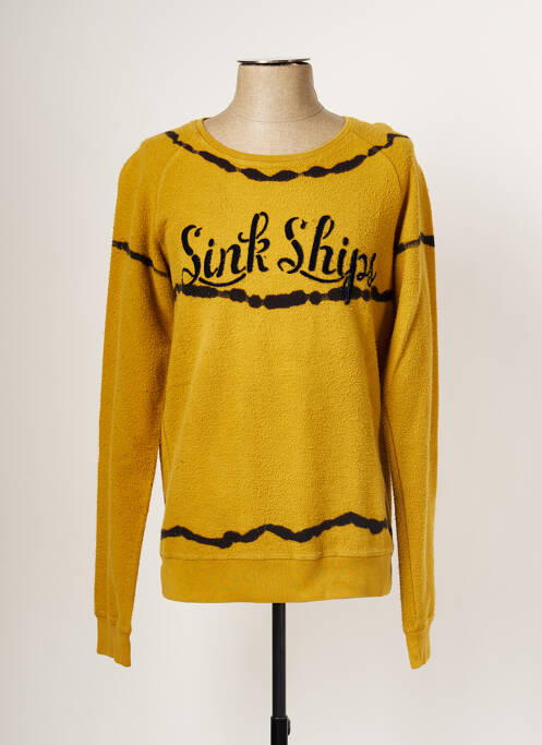 Sweat-shirt jaune SCOTCH & SODA pour homme