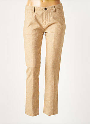 Pantalon chino taille basse taille basse beige REIKO femme