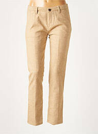 Pantalon chino taille basse taille basse beige REIKO femme