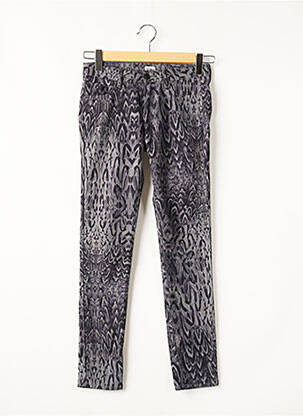 Pantalon slim taille basse taille basse gris REIKO femme