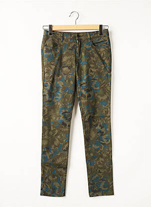 Pantalon slim taille basse taille basse vert REIKO femme