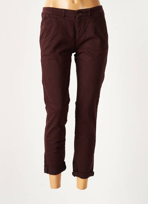 Pantalon chino rouge REIKO pour femme