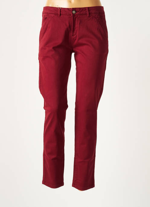 Pantalon chino rouge REIKO pour femme