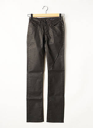 Pantalon droit stretch taille normale noir TEDDY SMITH femme