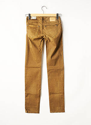 Pantalon droit tissage popeline taille basse marron FREEMAN T.PORTER femme