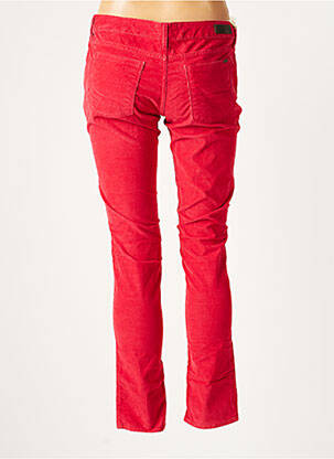 Pantalon slim taille basse taille basse rouge REIKO femme