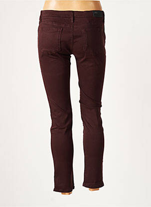 Pantalon slim taille basse taille basse rouge REIKO femme