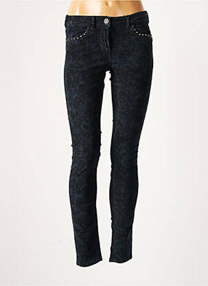 Pantalon slim stretch taille normale bleu MAISON SCOTCH femme