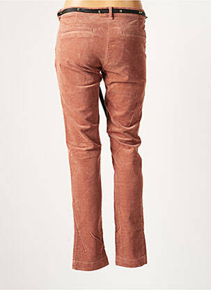 Pantalon slim stretch taille normale marron MAISON SCOTCH femme