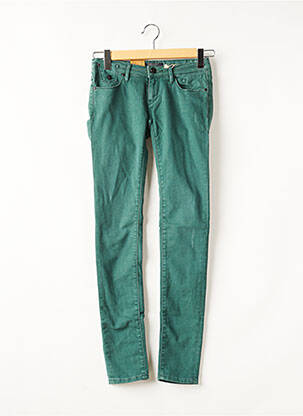 Jeans coupe slim vert MAISON SCOTCH pour femme