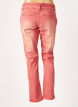 Pantalon chino fermeture zippée sous rabat boutonné taille normale rose KAPORAL femme
