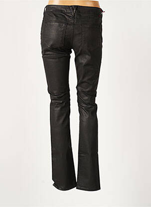 Pantalon slim broderie rivets taille basse noir TEDDY SMITH femme