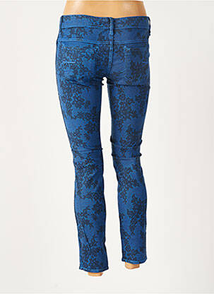 Pantalon slim taille basse taille basse bleu MELTIN'POT femme