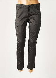Pantalon cargo poches taille basse noir TEDDY SMITH femme