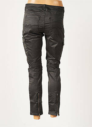Pantalon cargo poches taille basse noir TEDDY SMITH femme