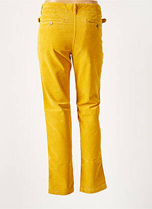 Pantalon chino fermeture zippée sous rabat boutonné taille normale jaune AVIDA DOLLARS femme