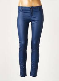 Jegging zippé bas des jambes taille basse bleu TEDDY SMITH femme