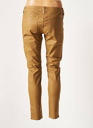 Jegging tissage enduit taille basse marron TEDDY SMITH femme
