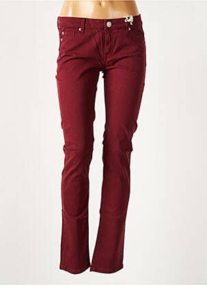 Jeans coupe slim rouge AVIDA DOLLARS pour femme