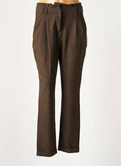 Pantalon 7/8 marron NICE THINGS pour femme seconde vue