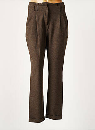 Pantalon 7/8 marron NICE THINGS pour femme