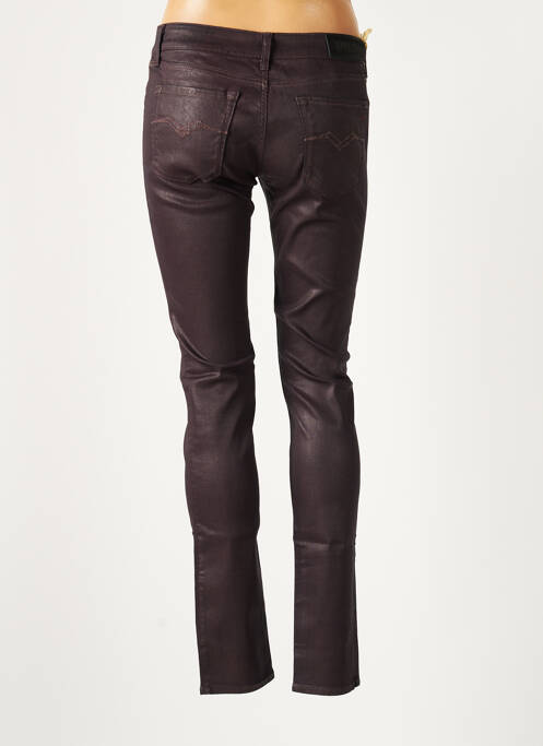 Pantalon slim taille basse taille basse rouge REPLAY femme