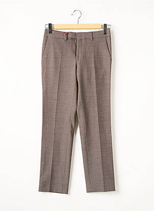 Pantalon chino taille normale taille normale marron MY PANTS femme