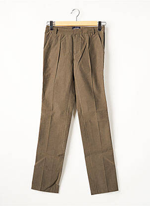 Pantalon chino broderie galons latéraux taille normale gris MY PANTS femme