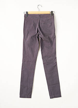 Pantalon chino tissage popeline taille normale gris MY PANTS femme