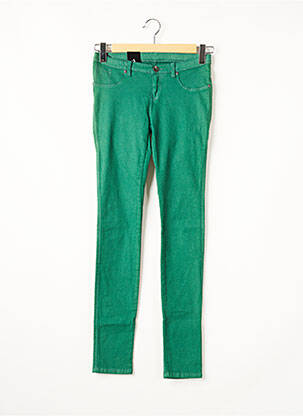 Jegging tissage popeline taille basse vert DR DENIM femme
