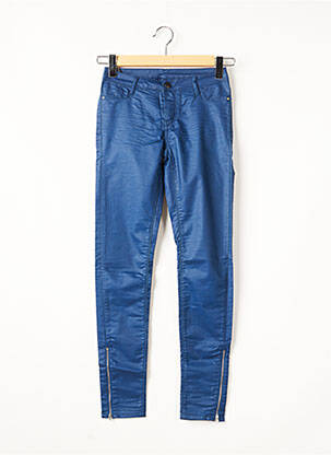 Jegging zippé bas des jambes taille basse bleu TEDDY SMITH femme
