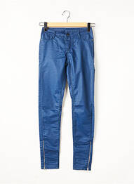 Jegging zippé bas des jambes taille basse bleu TEDDY SMITH femme