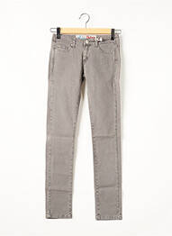 Jeans coupe slim slim taille basse gris AVIDA DOLLARS femme