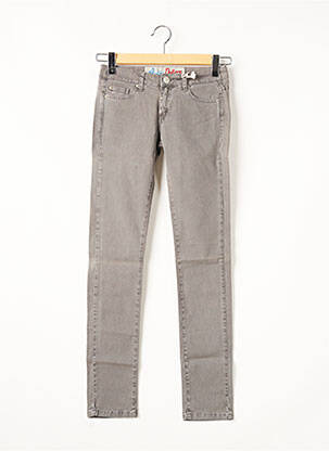 Jeans coupe slim slim taille basse gris AVIDA DOLLARS femme