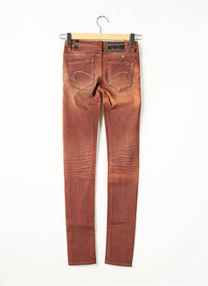 Jeans coupe slim slim taille basse marron ONE GREEN ELEPHANT femme