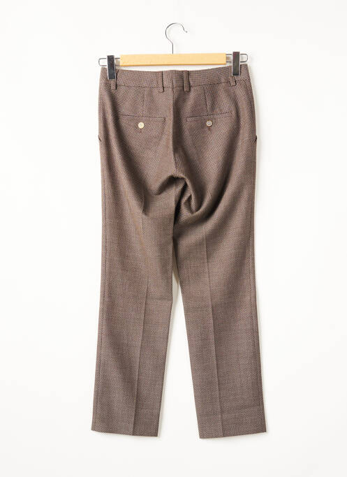 Pantalon chino taille normale taille normale marron MY PANTS femme