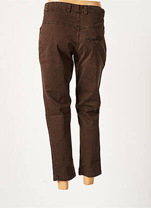 Pantalon droit stretch taille normale marron KILL DEAL femme