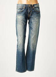 Jeans coupe droite broderie rivets taille normale bleu LTB femme
