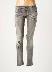 Jeans skinny gris PLEASE pour femme seconde vue