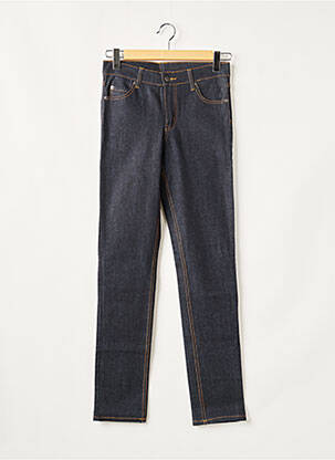 Jeans coupe slim broderie rivets taille normale bleu CHEAP MONDAY femme