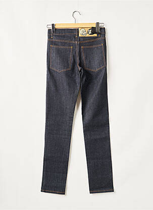 Jeans coupe slim broderie rivets taille normale bleu CHEAP MONDAY femme