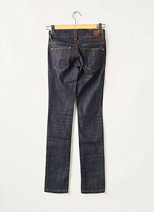 Jeans coupe slim broderie rivets taille basse bleu FIVE PM femme