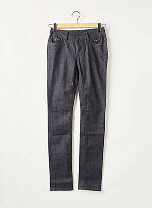 Jeans coupe slim broderie rivets taille basse bleu TEDDY SMITH femme