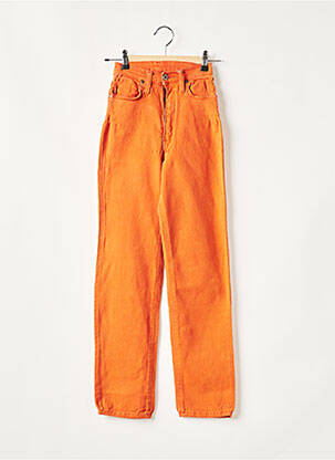Pantalon droit orange TEDDY SMITH pour femme