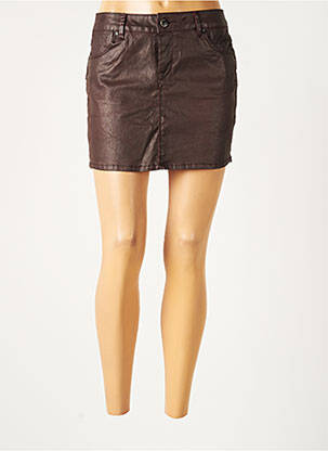 Jupe courte poches marron KAPORAL femme