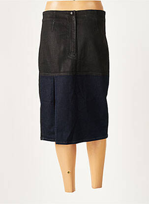 Jupe mi-longue coupe droite bleu GUESS femme