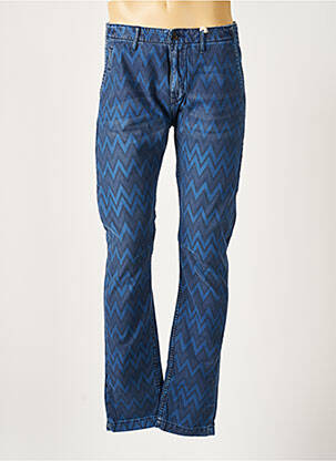 Pantalon droit tissage chiné taille normale bleu SCOTCH & SODA homme